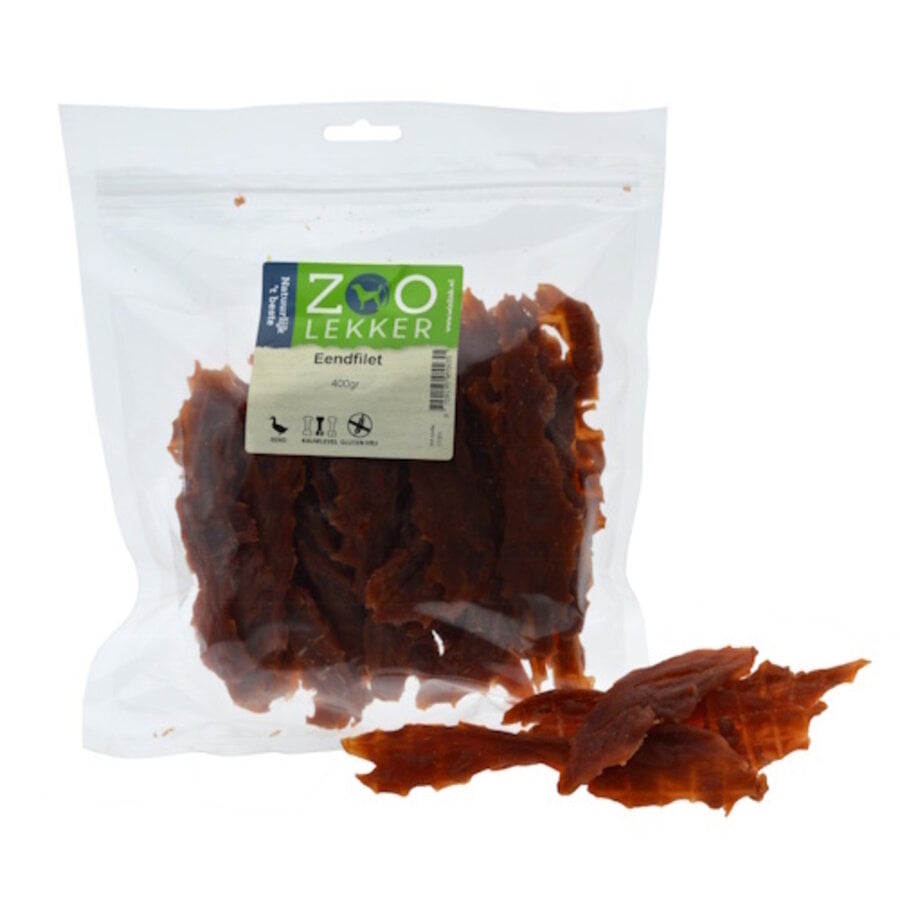 Eendfilet hondensnack - luchtgedroogde eend voor honden