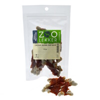 Calcium bones met eend - hondensnack in 100 g en 400 g verpakkingen