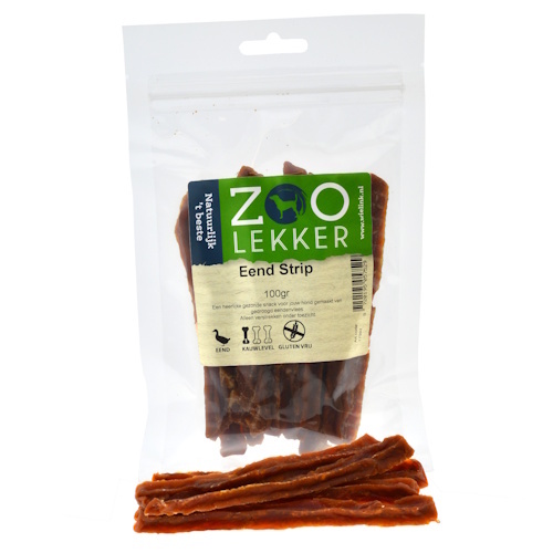 Zoolekker Eend Strip - gezonde hondensnack 100 g