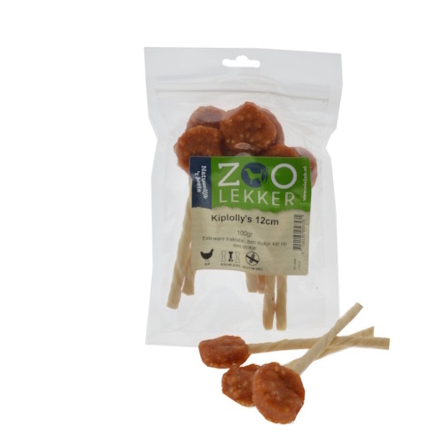 Kiplolly’s 12 cm - smakelijke hondensnack in 100 g en 400 g verpakkingen