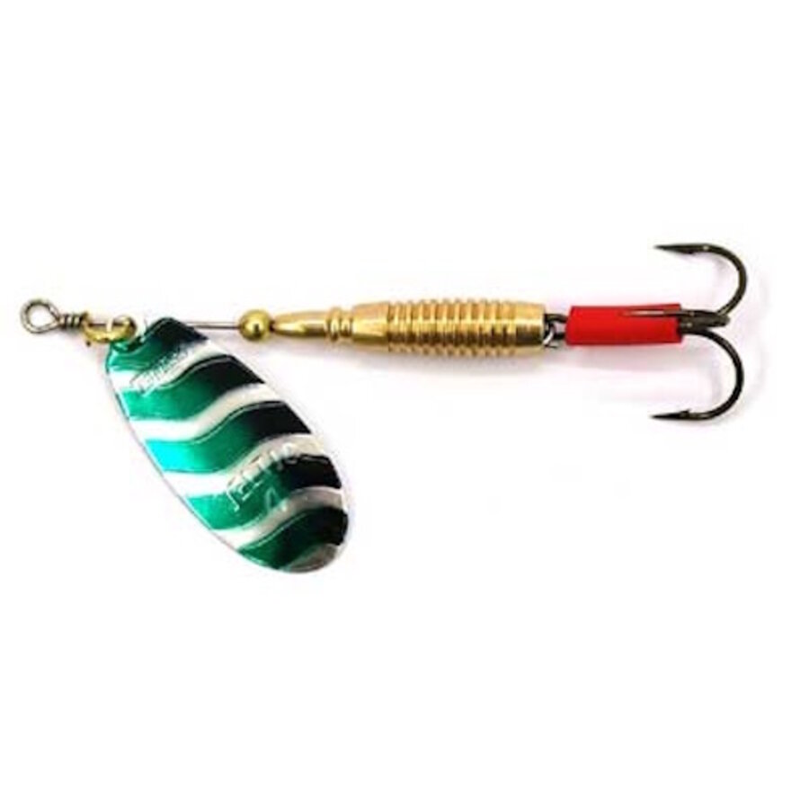 Veltic Spinner Silver/Green – verzwaarde spinner