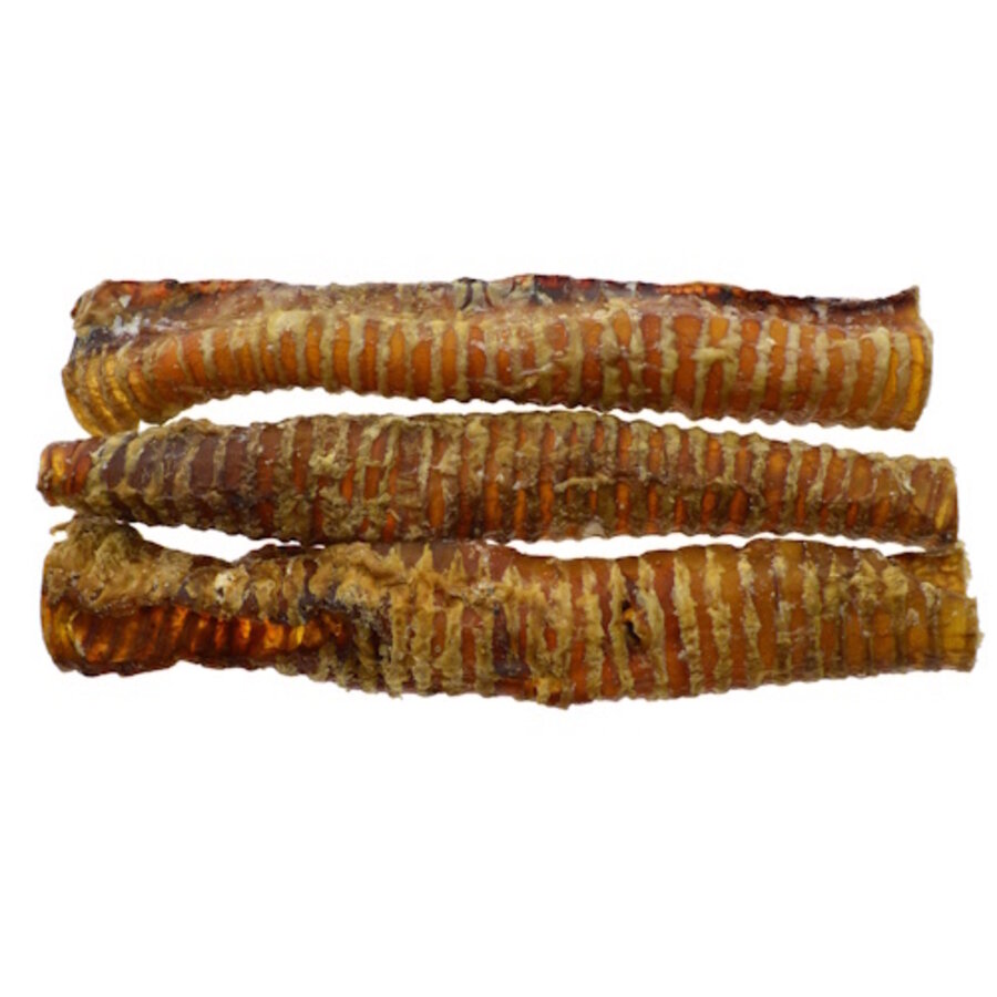 Runderluchtpijp 30 cm - 100% natuurlijke hondensnack van rund, vetarm en glutenvrij, bulkverpakking 5 kg