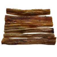 Bullepees 15 cm - 100% natuurlijke hondensnack van rund, Nederlandse kwaliteit, bulkverpakking 100 stuks