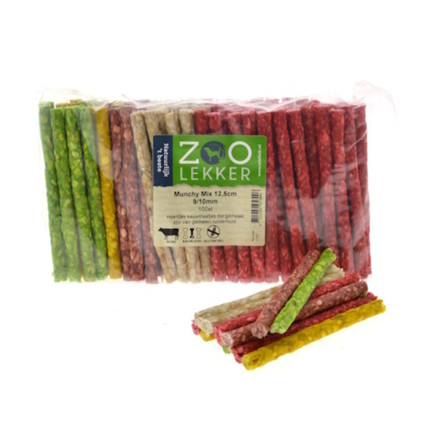 Munchy Mix hondensnack kauwstaafjes 12,5 cm 9/10 mm - per 100 stuks