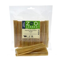Geperste buffelhuid staaf Ø15 mm 20-30 g - hondensnack per 10 stuks