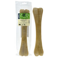 Geperst Bot hondensnack van buffelhuid 30 cm - natuurlijke kauwsnack 300-310 g