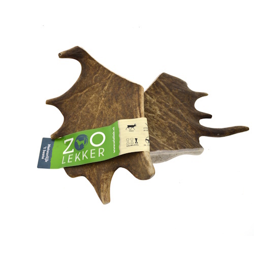 Zoolekker Damhert Gewei voor honden - natuurlijke kauwsnack ter gebitsverzorging, Medium en Large Large
