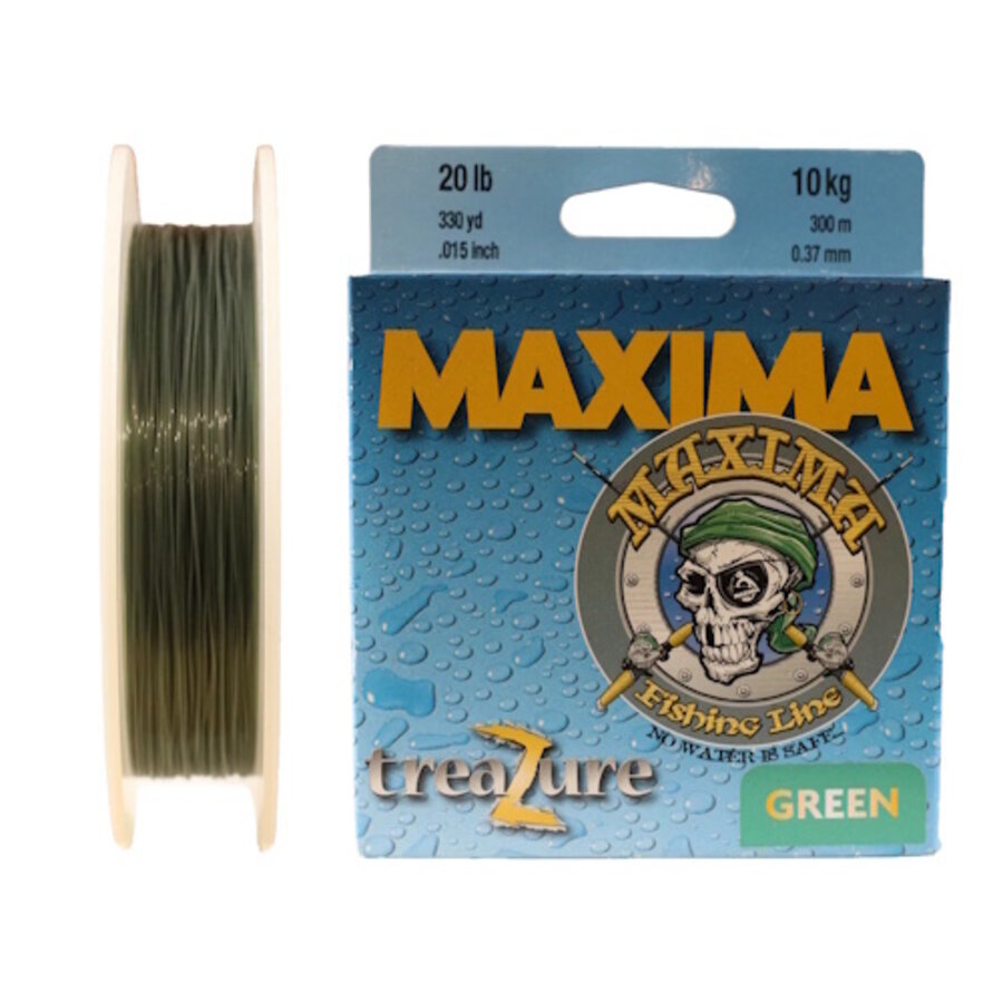 Maxima Treazure Green Monofilament Vislijn – 230 meter – 0,20 mm / 2,7 kg