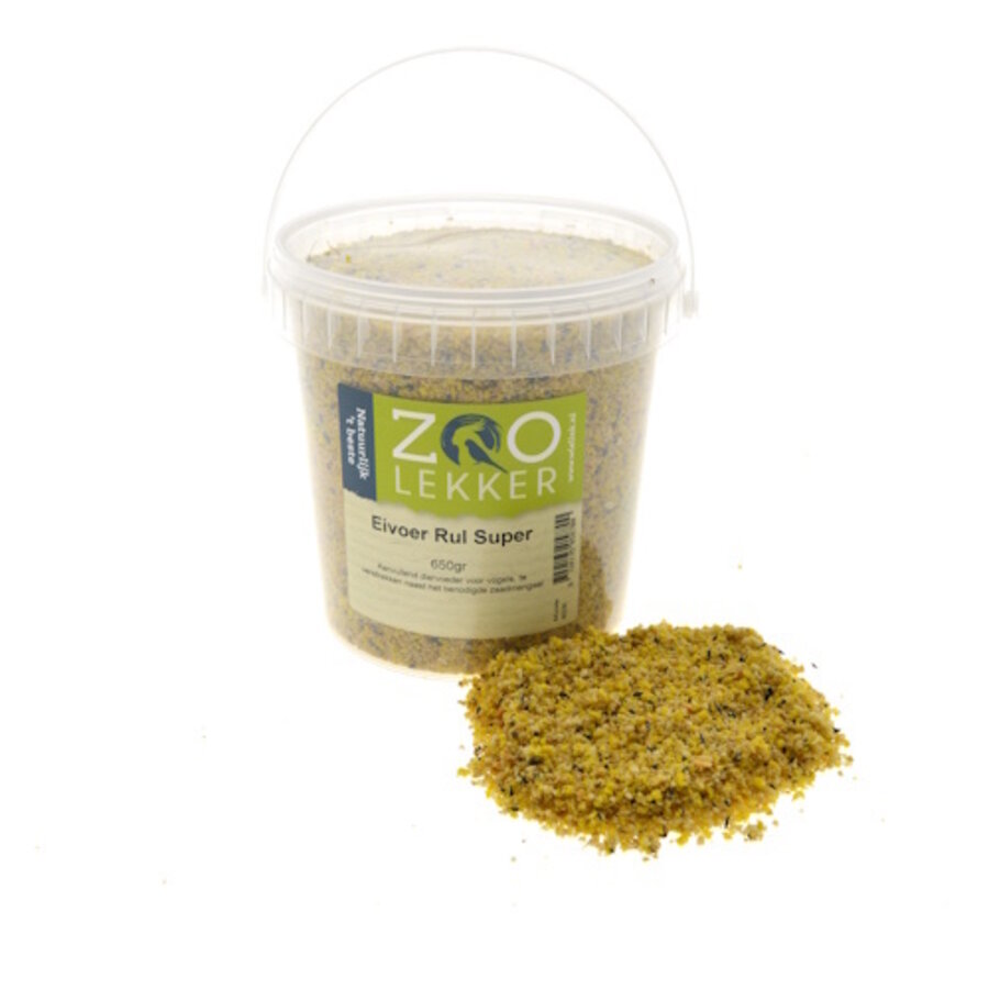 Eivoer Rul Super voor vogels - aanvullend diervoeder met ei en granen 650 g