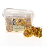 Maïskolven gesneden - zongedroogd aanvullend voer voor kippen en pluimvee