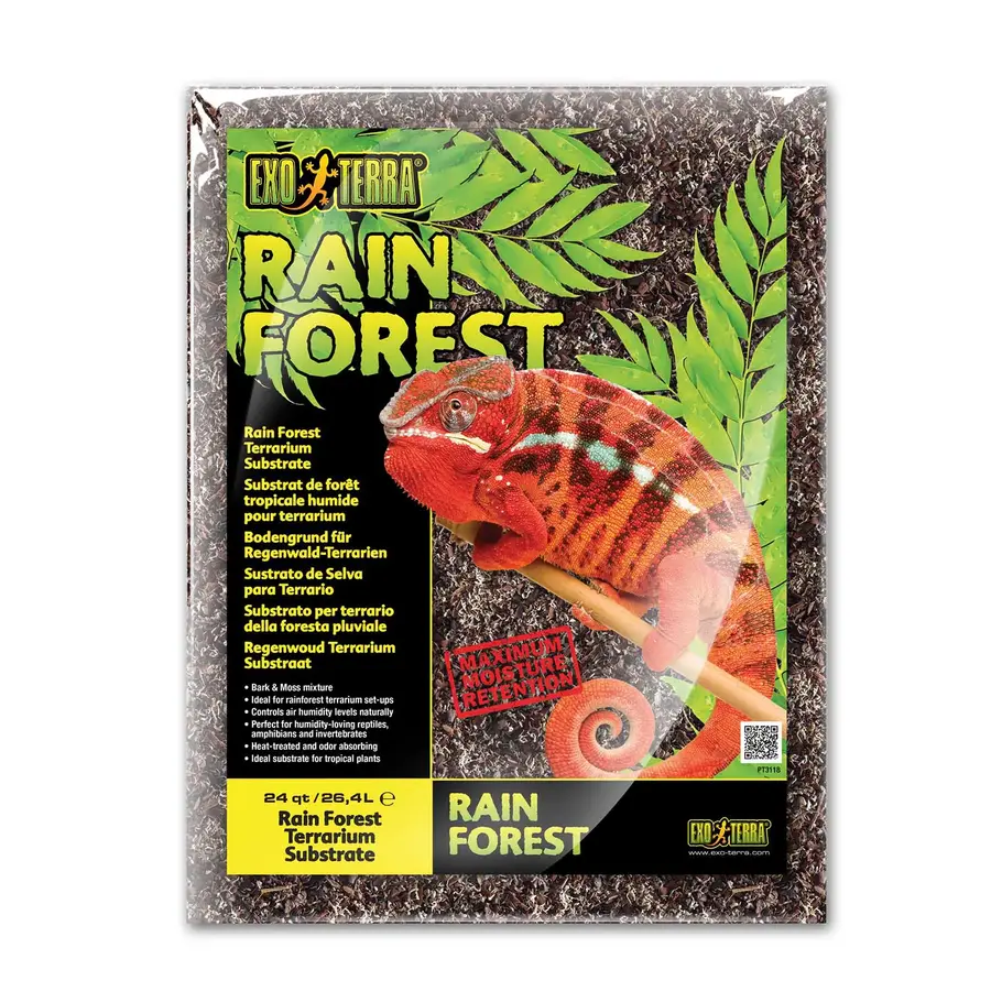 Rain Forest terrariumsubstraat 8,8L en 26,4L – natuurlijke schors- en mosmix voor tropische terraria