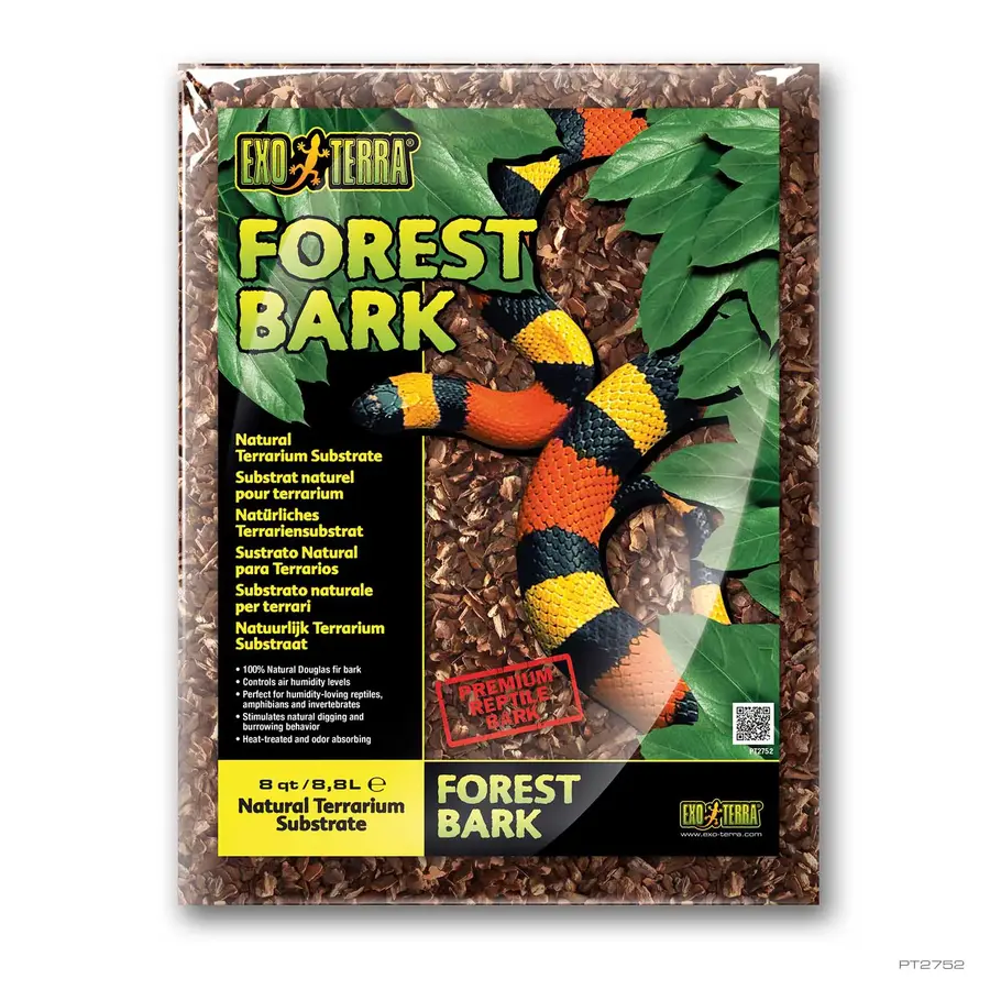 Forest Bark terrariumsubstraat 8,8L en 26,4L | natuurlijke douglasschors voor tropische terraria