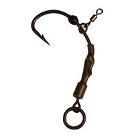 Ronnie Rig Stiff maat 4 - kant-en-klare karperrig met screw of swivel bevestiging