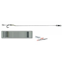 995 Line Aligner Rig 9 stuks maat 4, 6 of 8 voor karpervissen met 25 lb onderlijn