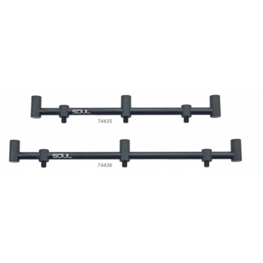 Aluminium Buzzerbar - stevige 3 Rod hengelsteun met dubbele bevestiging