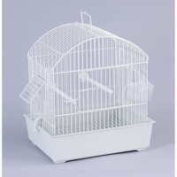 Vogelkooi Type E11 - compacte vogelkooi in wit met zitstokken en accessoires