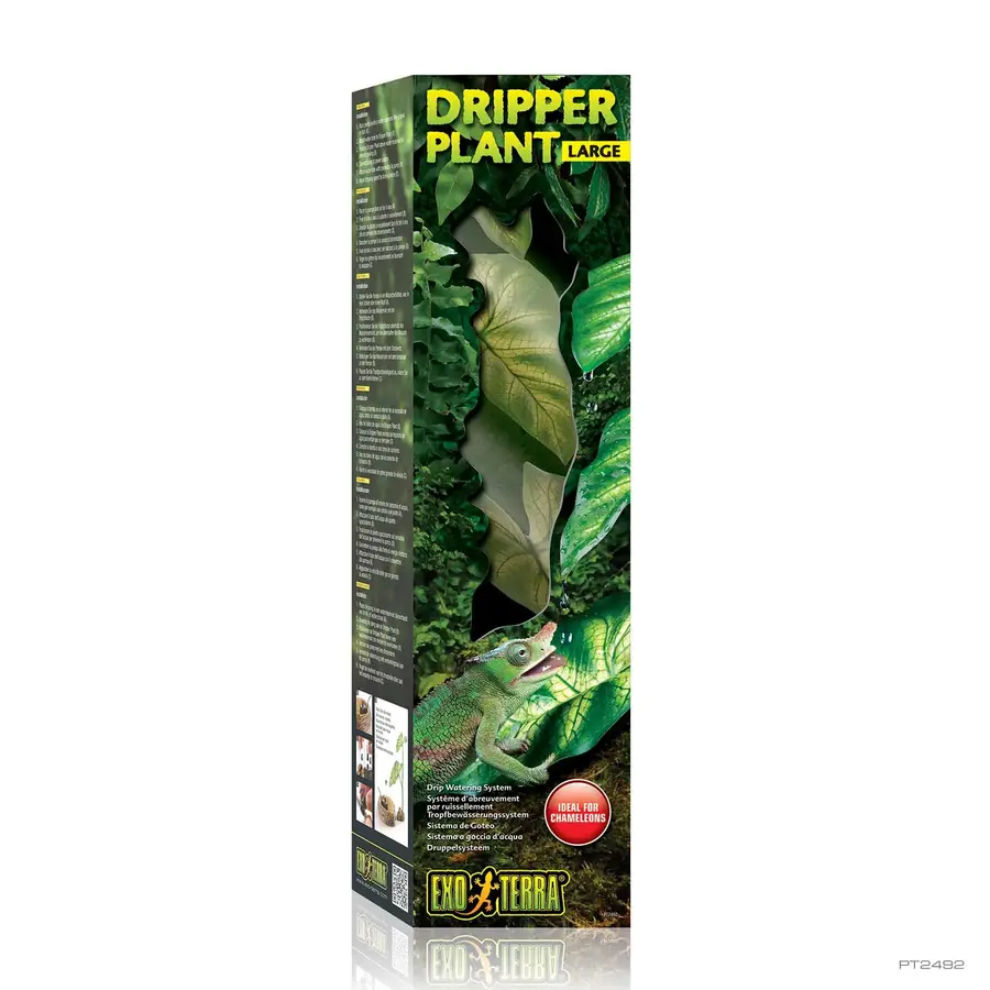 Dripper Plant Large  – kunstplant met pomp voor natuurlijke drinkwatervoorziening bij reptielen en amfibieën