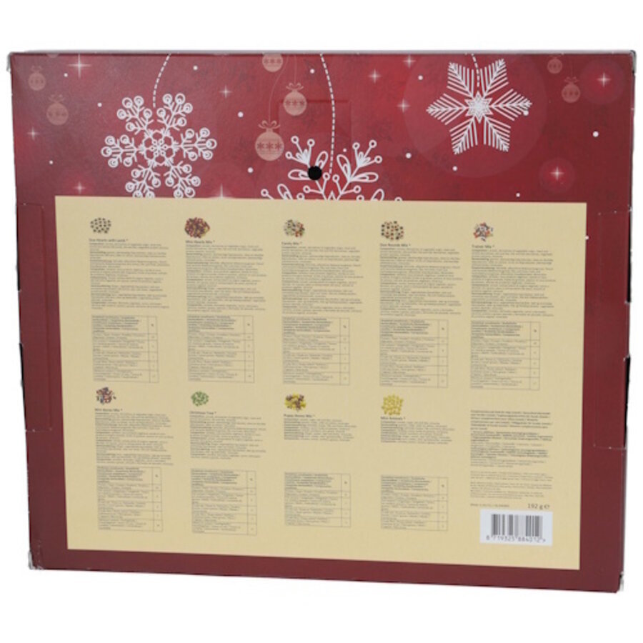 Adventskalender voor honden met 24 feestelijke snacks 192 gram