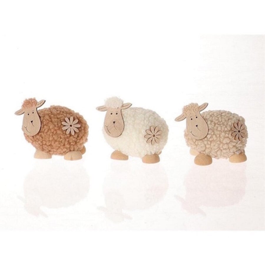 Deco schaap Falolo assorti - decoratief schaapje van HBX Natural Living