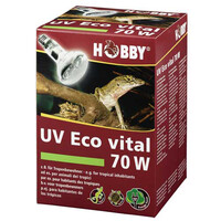 Kwikdamplamp PrUV Eco vital 70W terrariumlamp | licht, warmte en UV-A/B voor tropische reptielenoSun Mixed D3 70W UVB terrariumlamp licht | warmte | UVA | UVB
