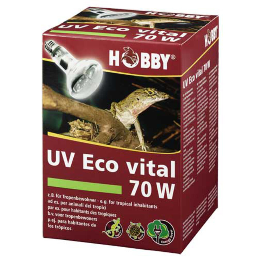 Kwikdamplamp PrUV Eco vital 70W terrariumlamp | licht, warmte en UV-A/B voor tropische reptielenoSun Mixed D3 70W UVB terrariumlamp licht | warmte | UVA | UVB