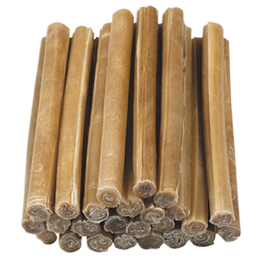Geperste kauwstaaf hond 25 cm | 20 mm dik | 20 stuks