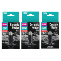 Keramische warmtelamp voor terrarium 50W | 100W | 150W infrarood zonder licht