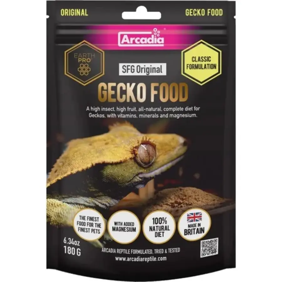 Volledig natuurlijk Stickyfoot Gold Original poedervoer voor fruit- en insectenetende gekko’s 80 g