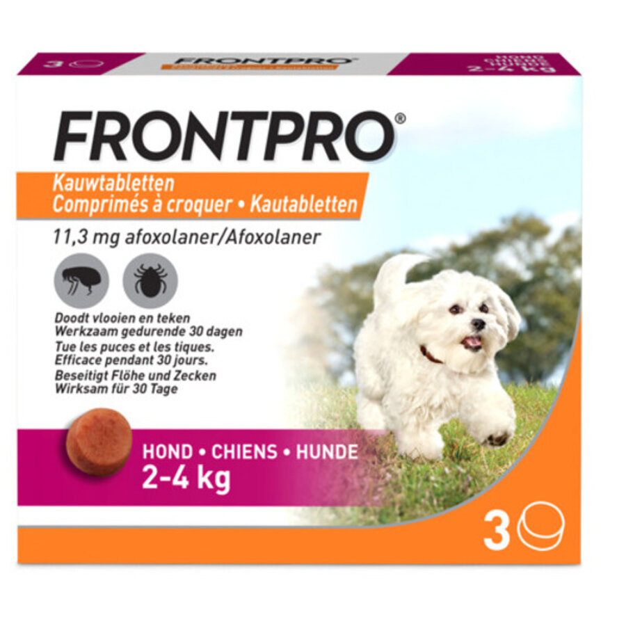 Vlooien- en Tekentabletten Hond 2 tot 4 kg