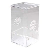 Acrylterrarium voor ongewervelden met schuifdeksel en uitneembare lade