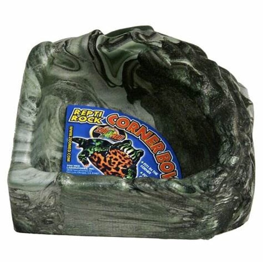 Repti Rock Corner Water Dish hoekschaal small|large|x-large voor reptielen en amfibieën
