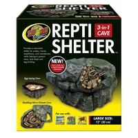 Repti Shelter 3 in 1 grot schuilplaats vochthut en legplaats voor reptielen en amfibieën