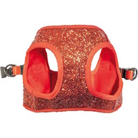 Xmas Redmania hondentuig rood met glitter en dubbele D ring