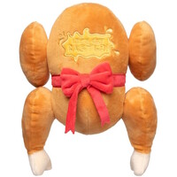 Lets get basted roast pluche hondenspeeltje in kalkoenvorm