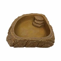 Hoekschaal Sand terrarium voer en drinkbak voor reptielen S M L