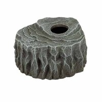 Reptielenschuilplaats Rots Antraciet S|M|L | Natuurlijke terrarium schuilplaats