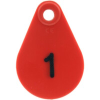 Nekplaatje bedrukt serie 25 stuks