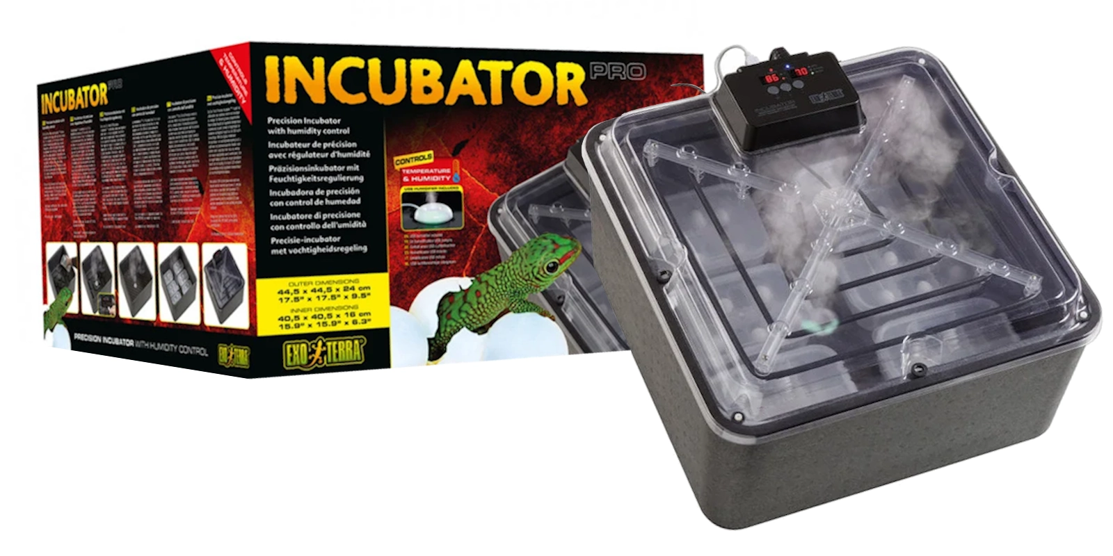 Exo Terra Incubator PRO digitale broedmachine reptieleneieren