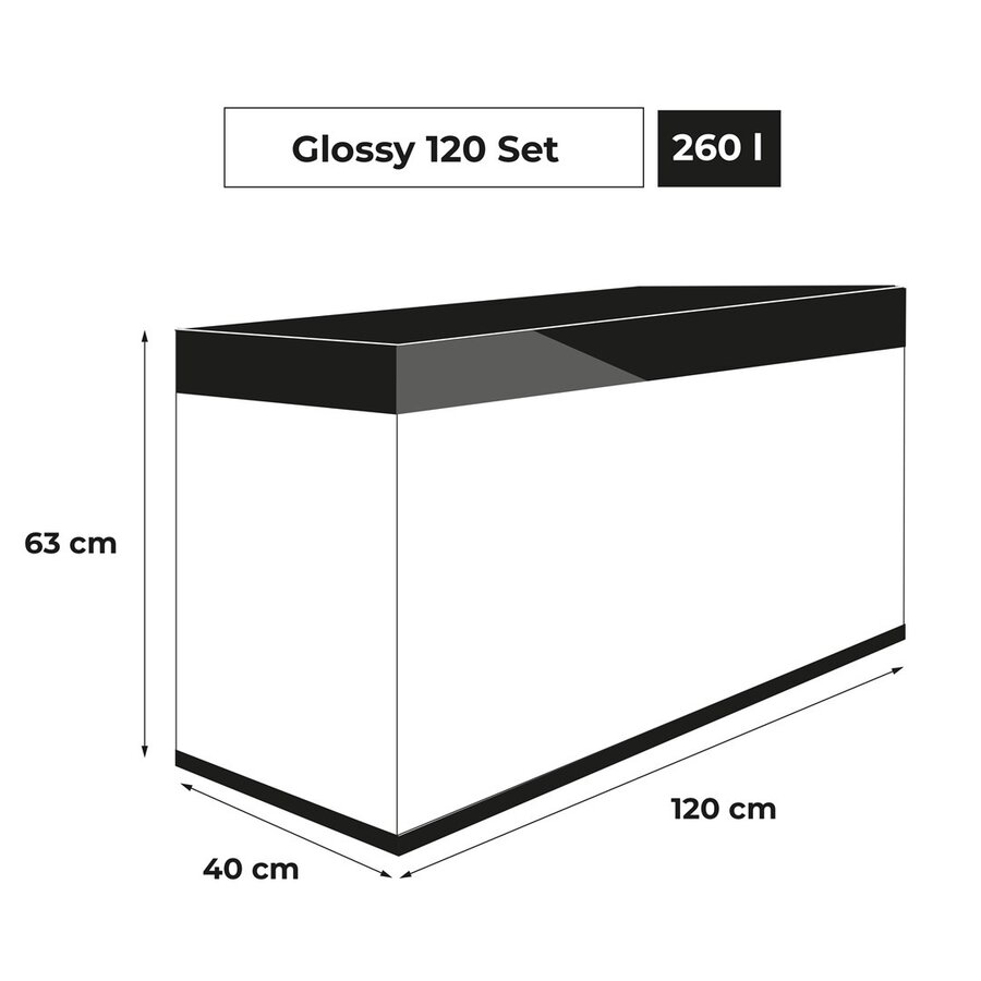 Glossy ST 120 Day&Night | 120 x 40 x 63CM