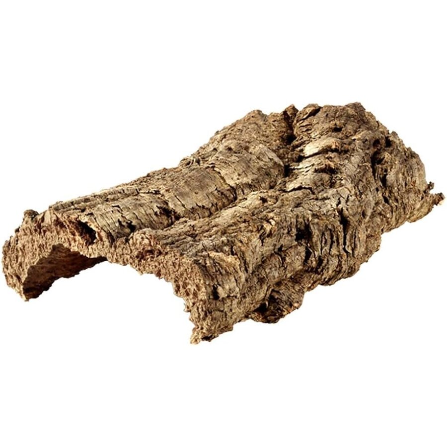 Kurktunnel half rond 30x22x12 cm natuurlijke terrariumdecoratie