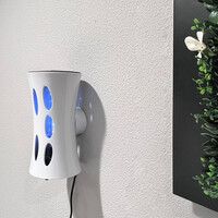 Armadilha 15 LED insectenval | UV-A LED vliegenlamp met lijmplaat | 1x6W | 15m² dekking