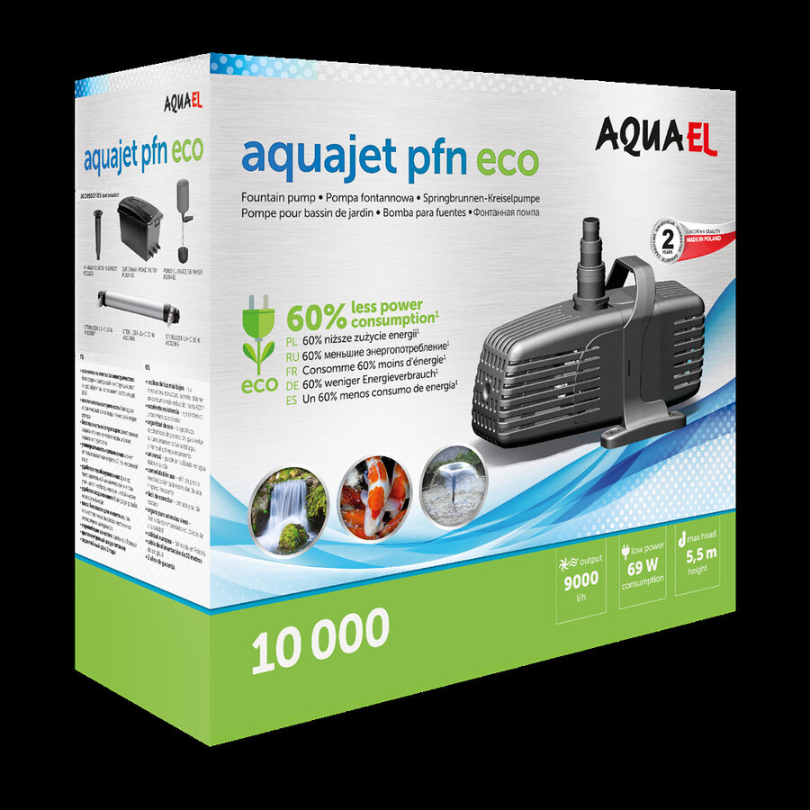 Aqua Jet PFN 10000 ECO | Energiezuinige Vijverpomp