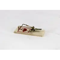 Houten muizenval met stalen trigger | klassieke klapval voor muizen