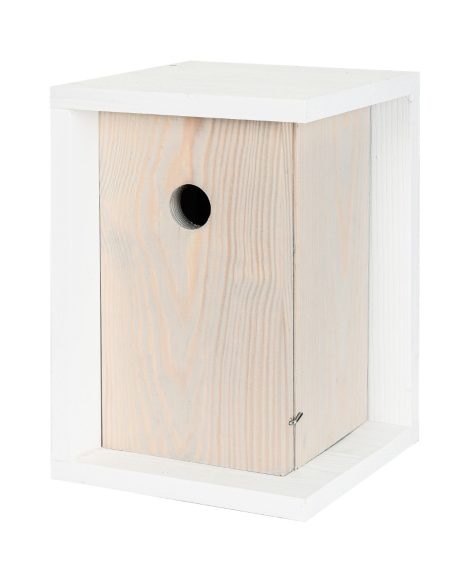 Tweetfeed Nestkast Rosalie - stijlvol wandmodel nestkast met invliegopening 32 mm
