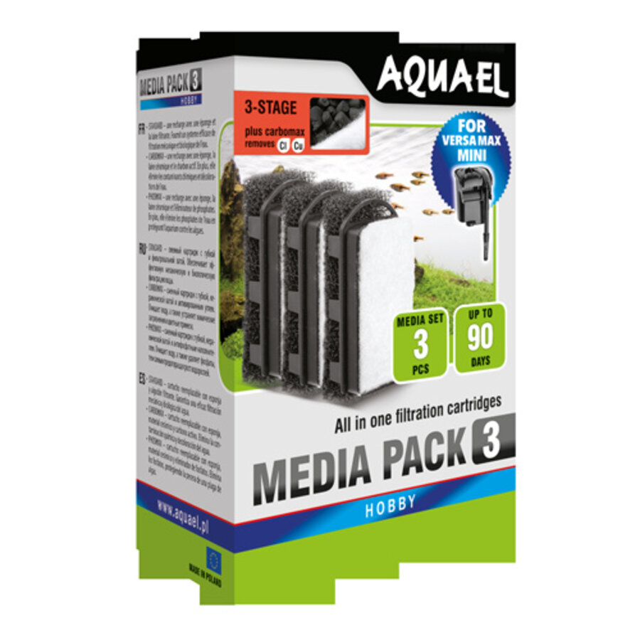 FZN Mini Koolstoffilter Mediakit - Set van 3 stuks