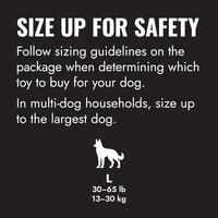 Extreme bal met touw zwart large | natuurlijk rubber apporteer en trekspeeltje voor honden