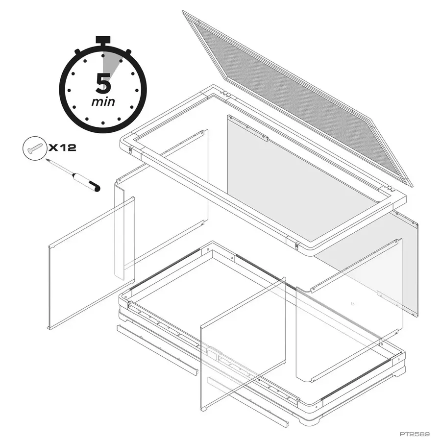 Vista Panoramic Terrarium | 120 x 60 x 60CM