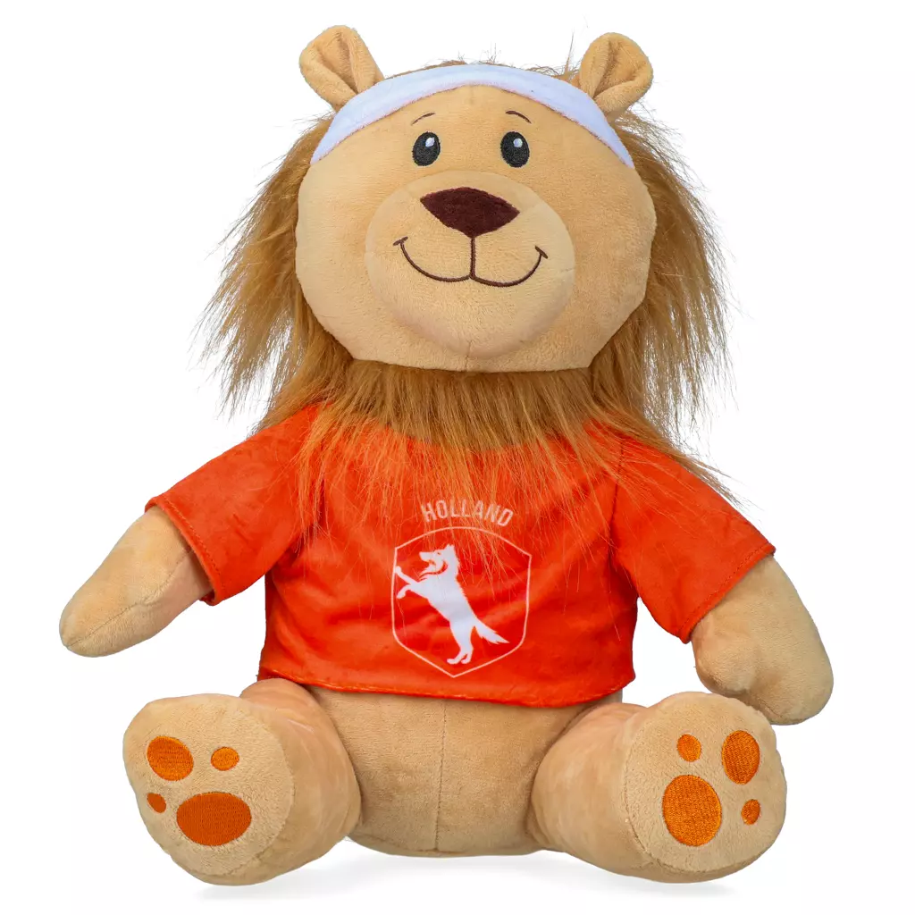 Junai.nl Oranje leeuw hondenspeeltje &VerticalLine; WK-mascotte voor honden Large