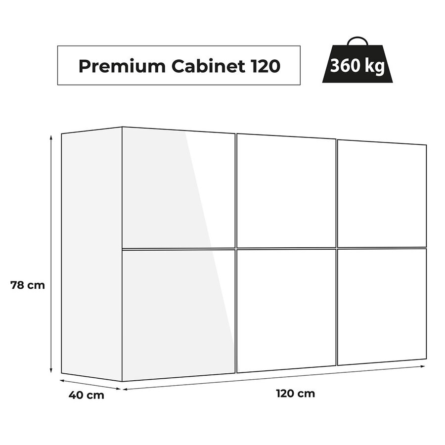 Premium Kast 120 | 120 x 40 x 78CM