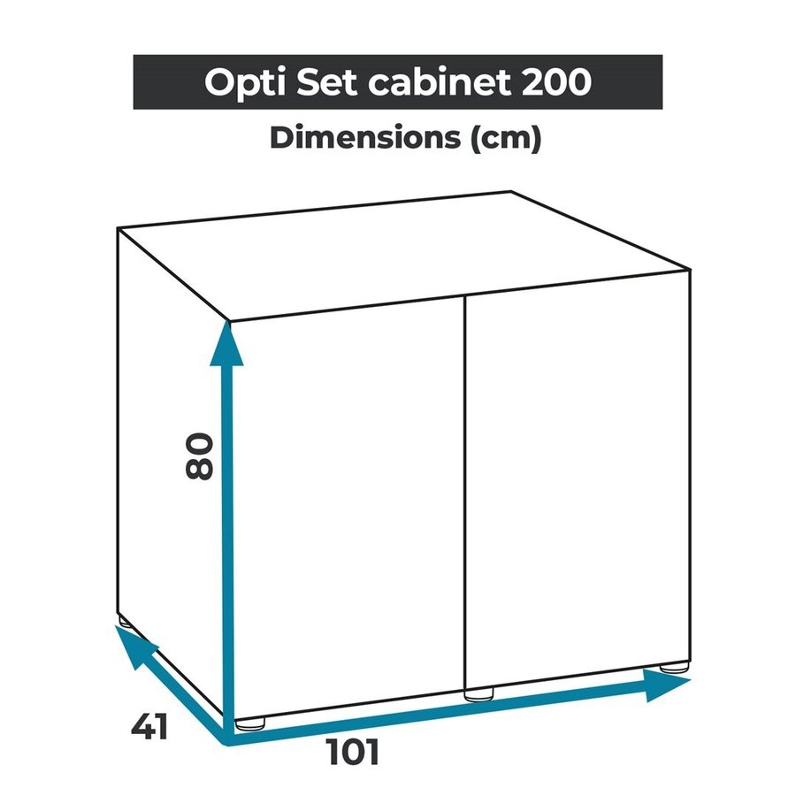 Optiset Kast 200 | 101 x 41 x 80CM